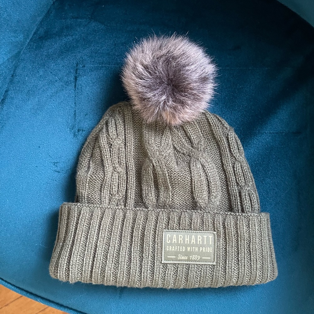 Brand new with tags green Carhartt beanie